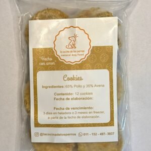 Cookies de pollo y avena